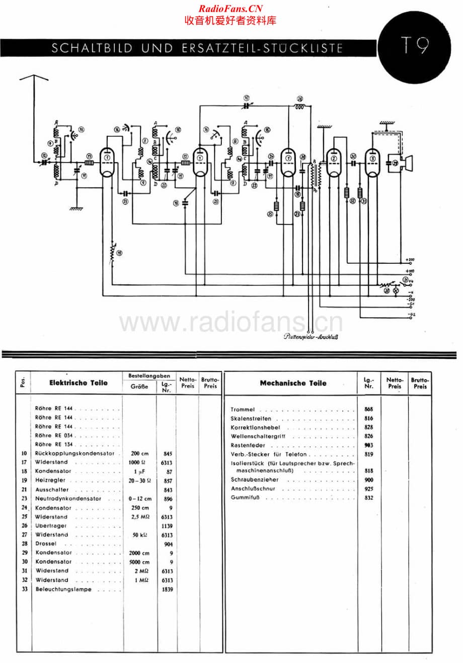 Telefunken-T9-Schematic电路原理图.pdf_第1页