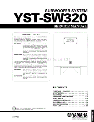 Yamaha-YSTSW-320-Service-Manual电路原理图.pdf
