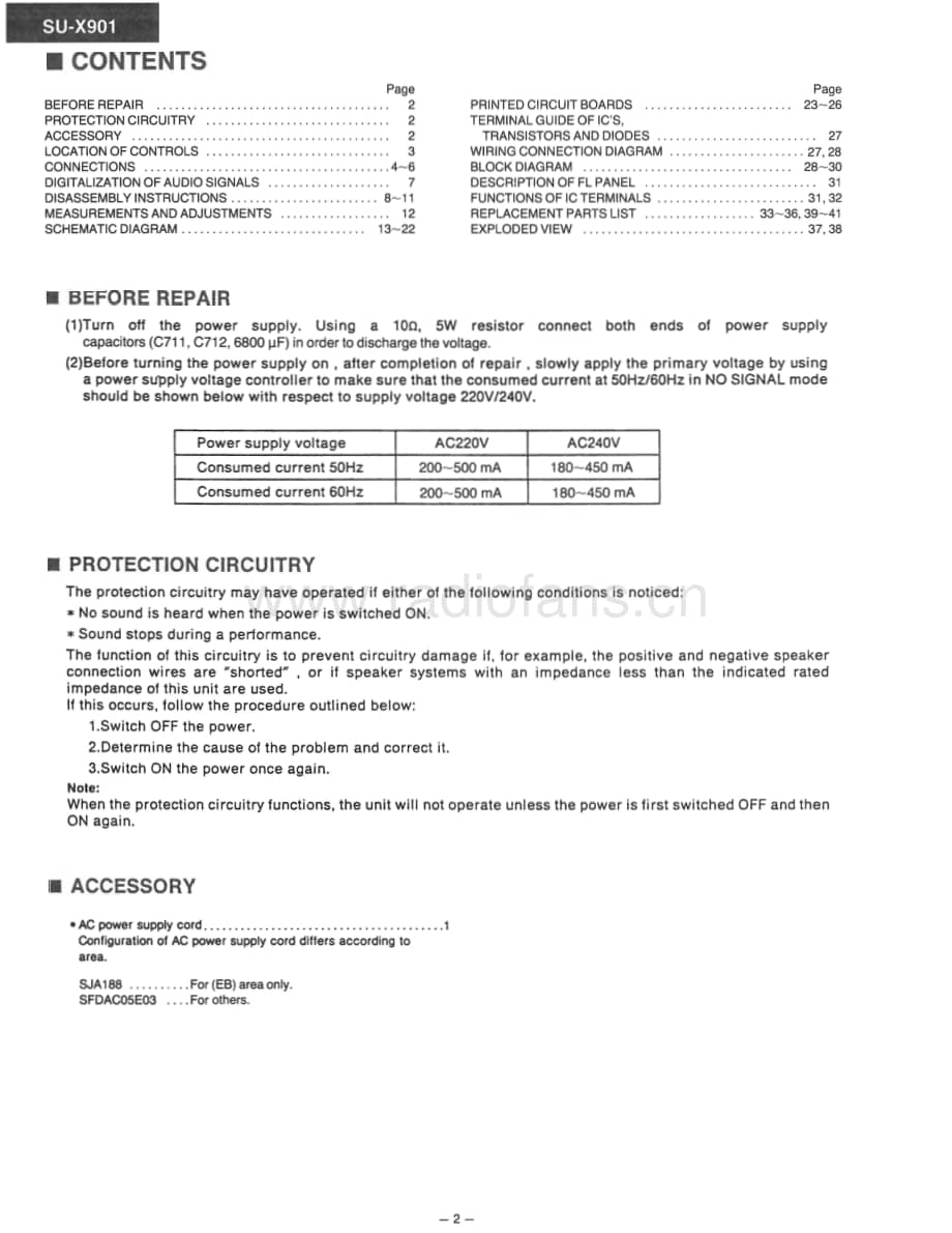 Technics-SUX-901-Service-Manual电路原理图.pdf_第2页