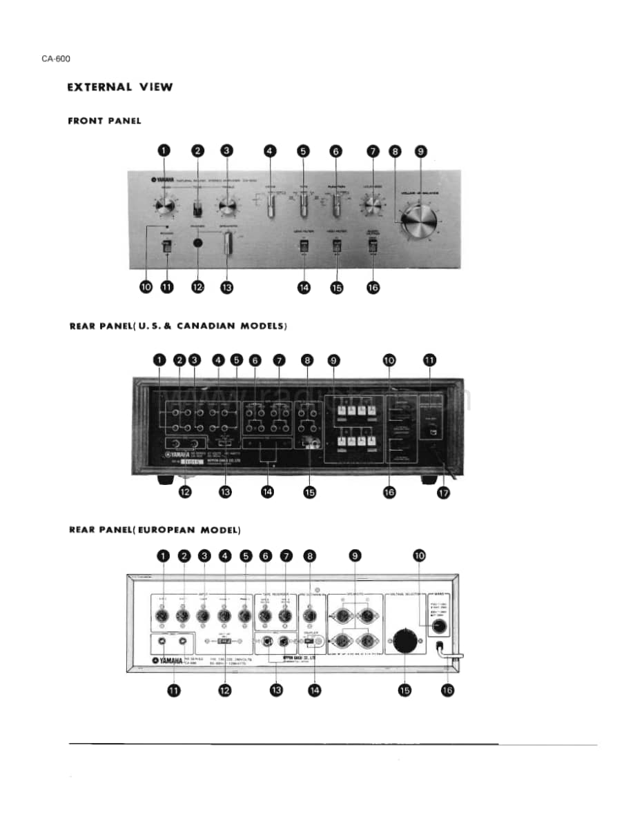 Yamaha-CA-600-Service-Manual电路原理图.pdf_第3页