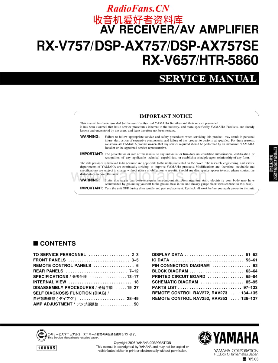 Yamaha-HTR-5860-Service-Manual-2电路原理图.pdf_第1页