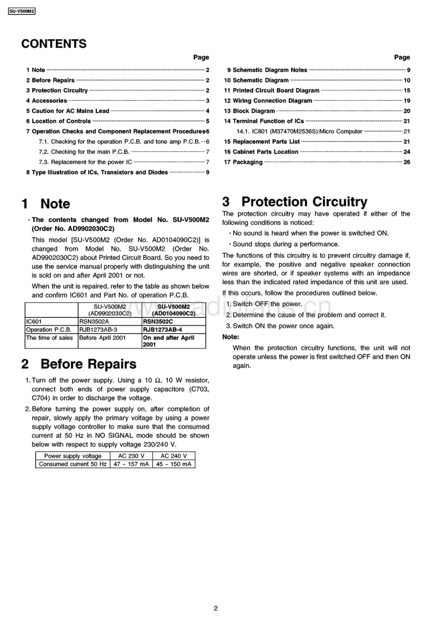 Technics-SUV-500-M-2-Service-Manual电路原理图.pdf_第2页