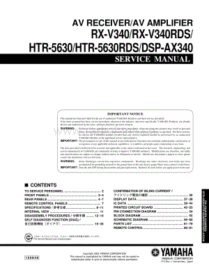 Yamaha-RXV-340-RDS-Service-Manual电路原理图.pdf