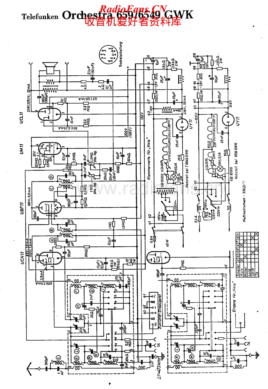 Telefunken-Orchestra-659-Schematic电路原理图.pdf_第1页