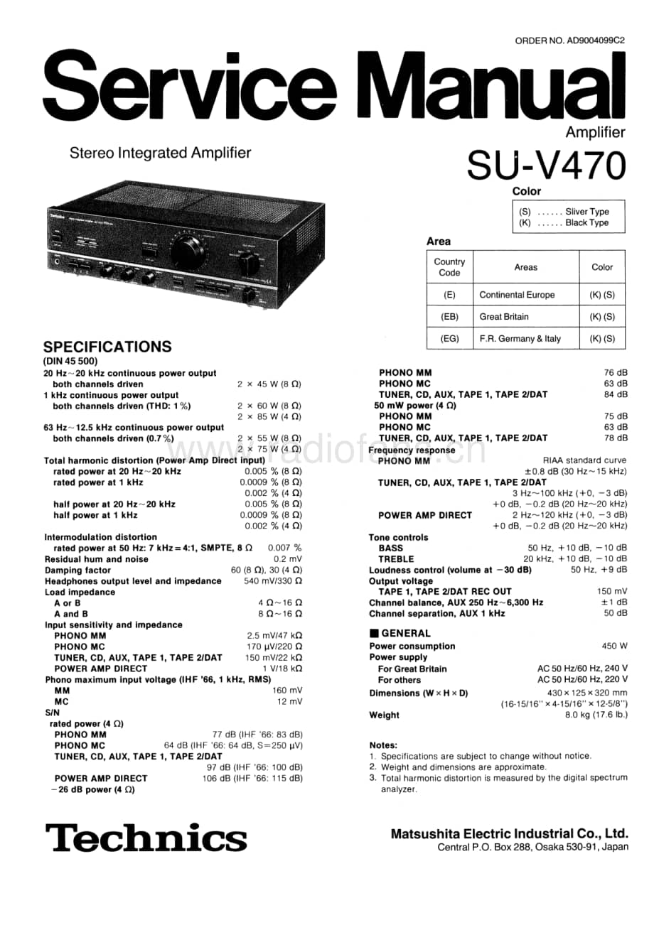 Technics-SUV-470-Service-Manual电路原理图.pdf_第1页