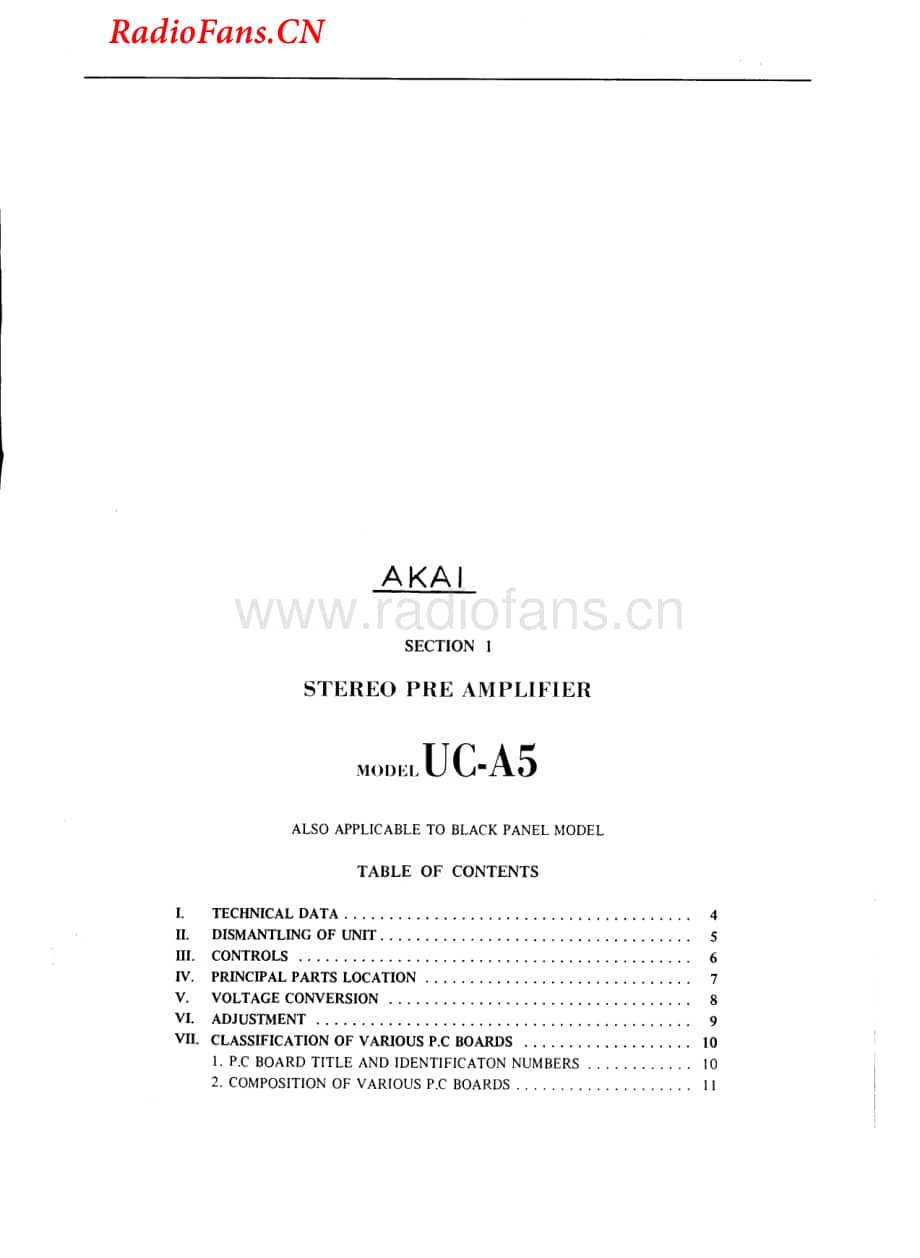 Akai-UCA5-pre-sm维修电路图 手册.pdf_第1页