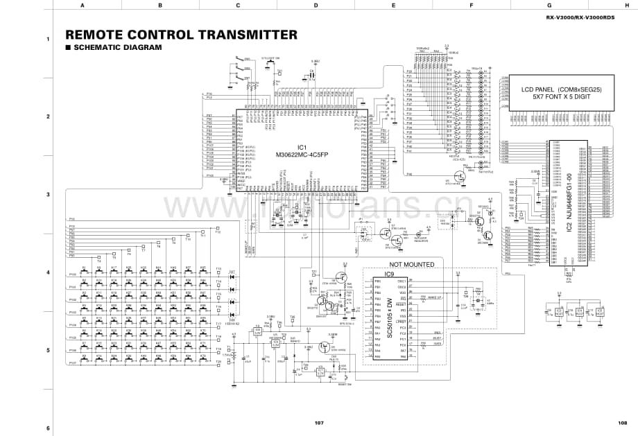 Yamaha-RXV-3000-Schematic-3电路原理图.pdf_第1页