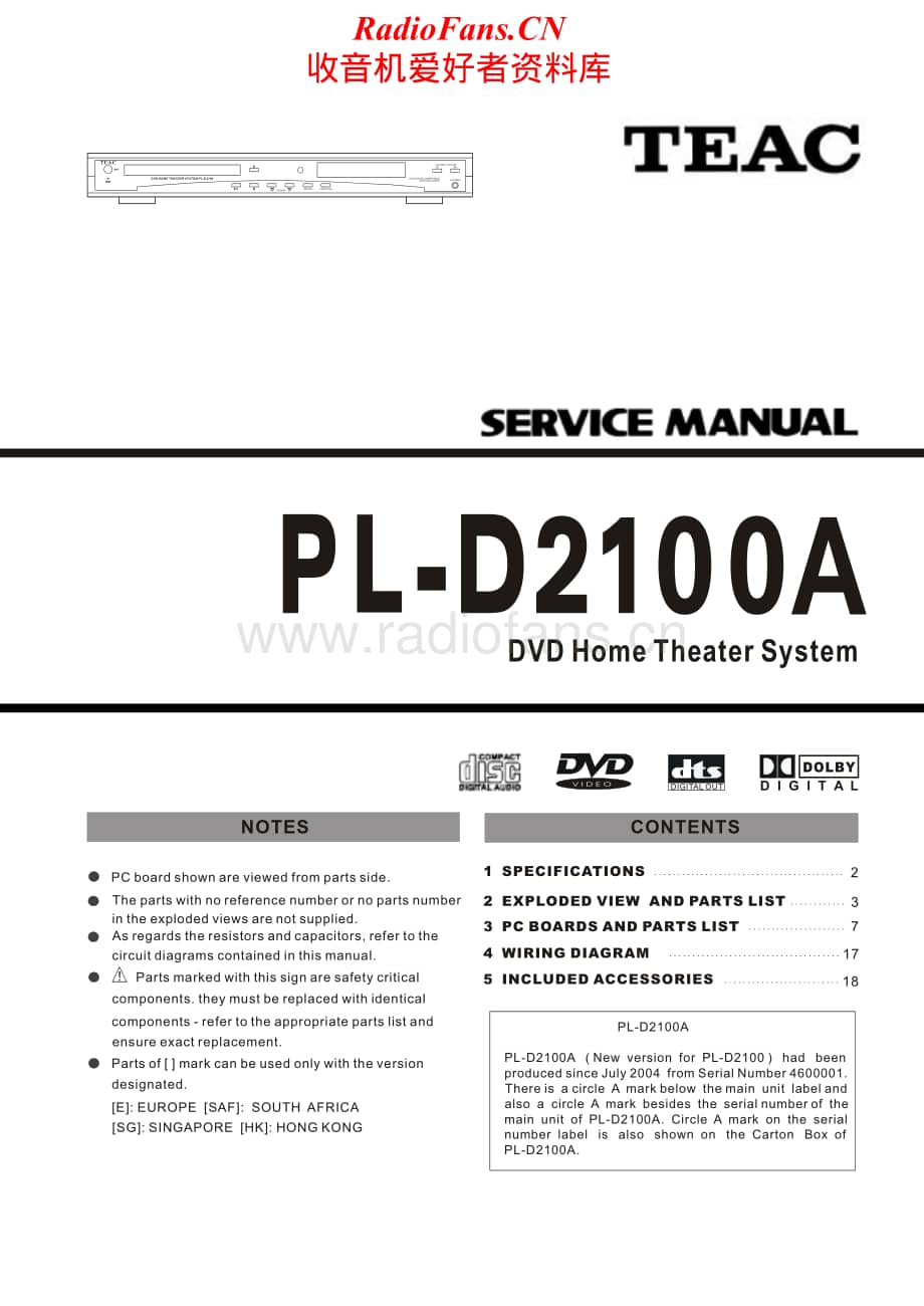 Teac-PL-D2100A-Service-Manual电路原理图.pdf_第1页