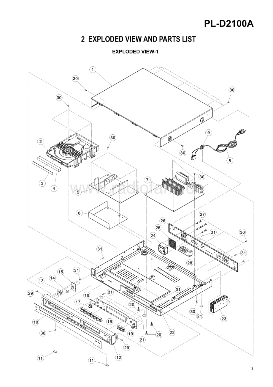 Teac-PL-D2100A-Service-Manual电路原理图.pdf_第3页