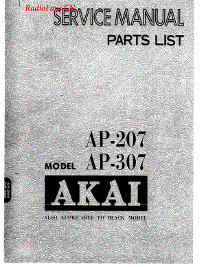 Akai-AP307-tt-sm维修电路图 手册.pdf