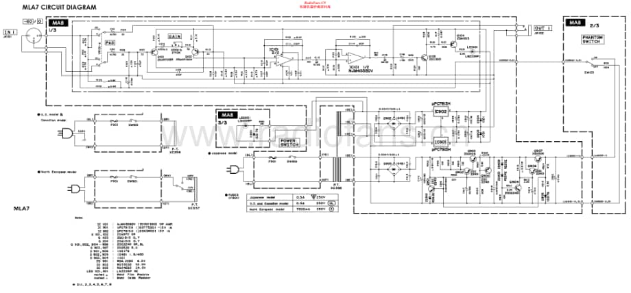 Yamaha-MLA-7-Schematic电路原理图.pdf_第1页