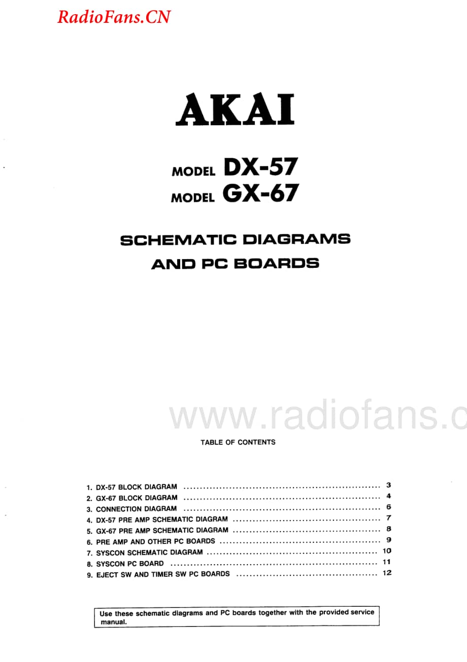 Akai-DX57-tape-sch维修电路图 手册.pdf_第1页