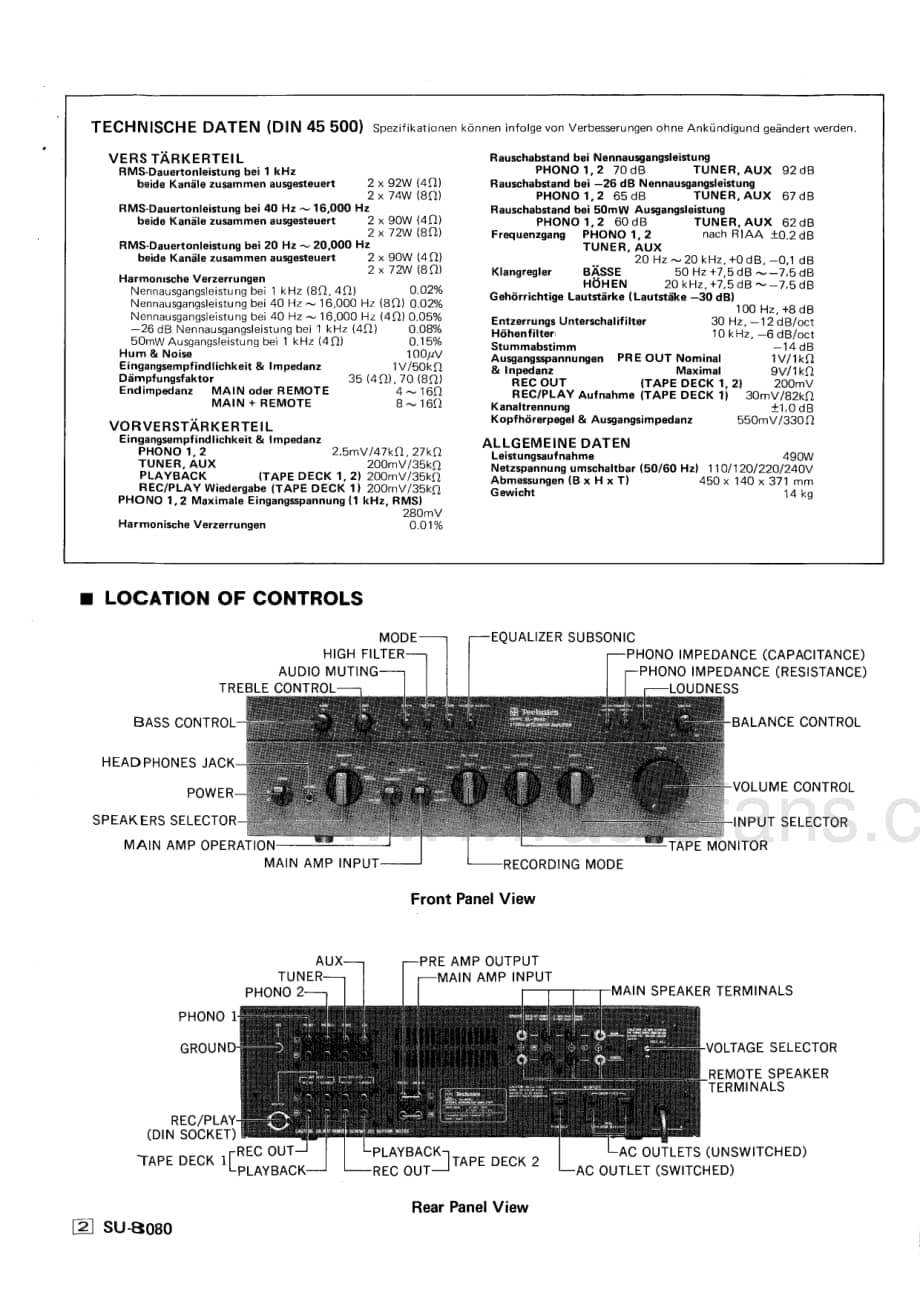 Technics-SU-8080-Service-Manual电路原理图.pdf_第2页