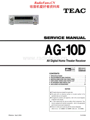 Teac-AG-10-D-Service-Manual电路原理图.pdf