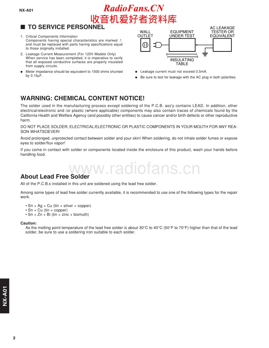 Yamaha-NXA-01-Service-Manual电路原理图.pdf_第2页