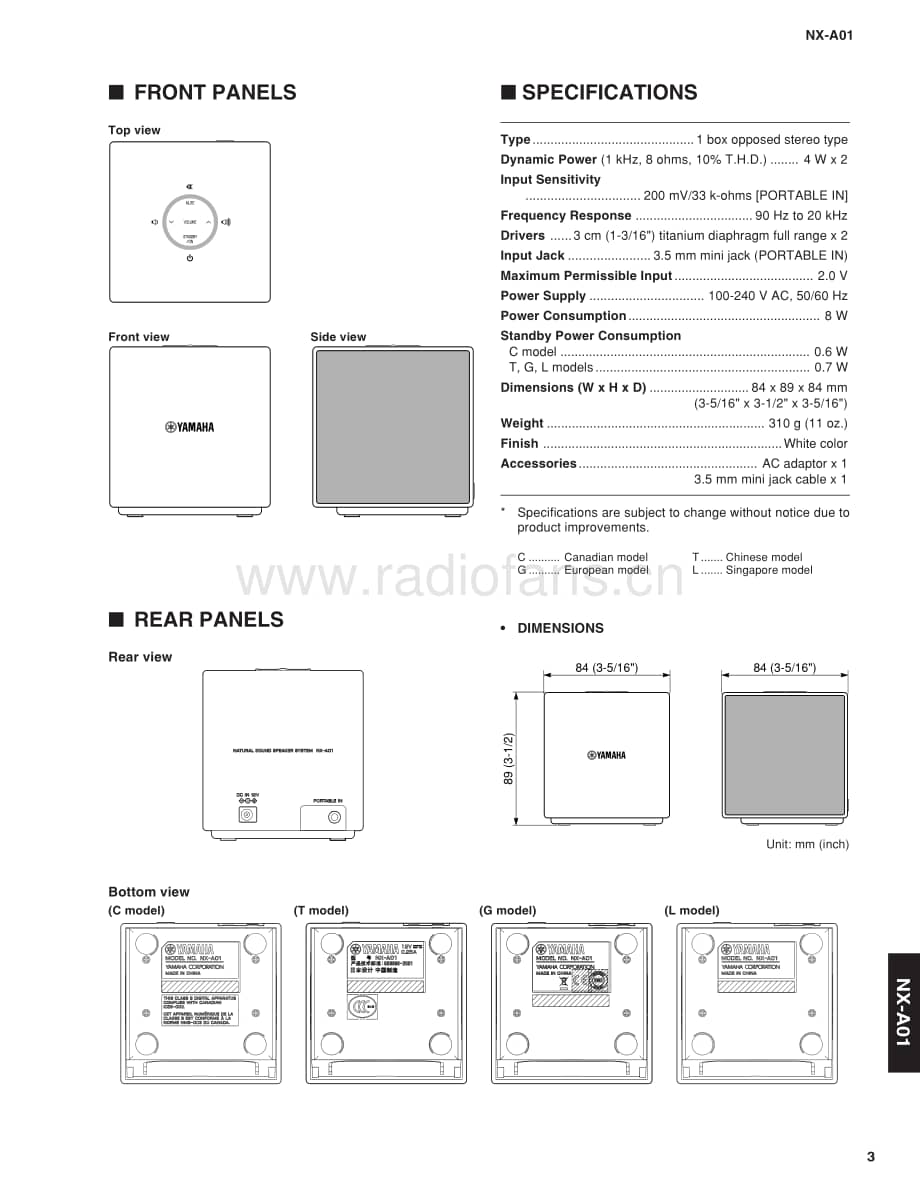 Yamaha-NXA-01-Service-Manual电路原理图.pdf_第3页