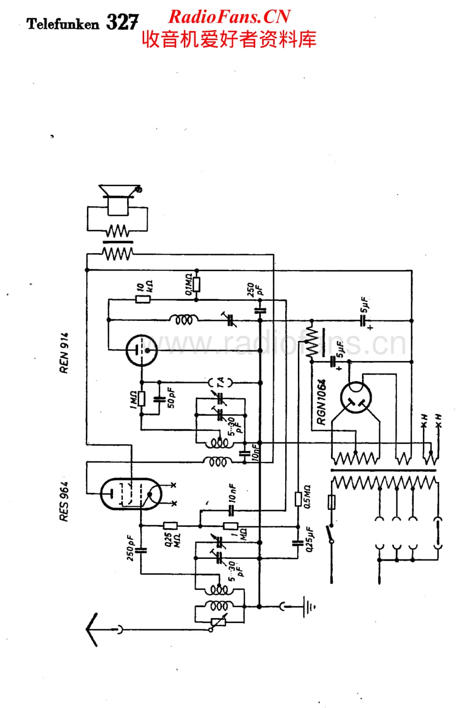 Telefunken-327-Schematic电路原理图.pdf_第1页