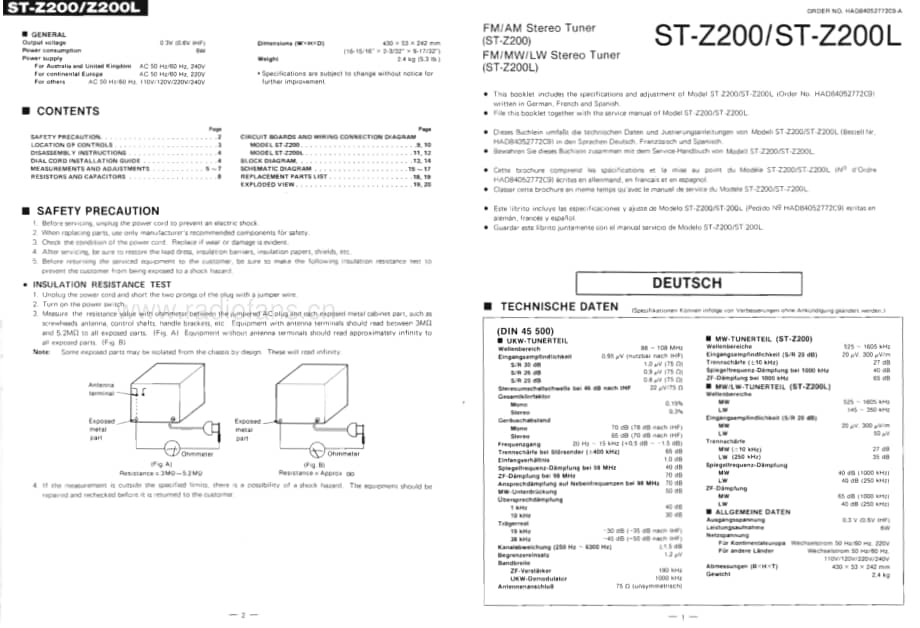 Technics-STZ-200-Service-Manual电路原理图.pdf_第2页