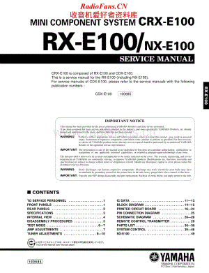 Yamaha-CRXE-100-Service-Manual电路原理图.pdf
