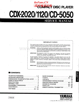 Yamaha-cdx-1120-2020-CD-5050-Service-Manual电路原理图.pdf