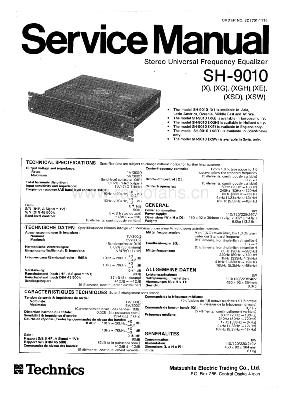 Technics-SH-9010-Service-Manual电路原理图.pdf_第1页