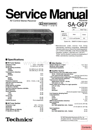 Technics-SAG-67-Service-Manual电路原理图.pdf