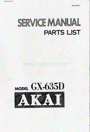 Akai-GX635D-tape-sm2维修电路图 手册.pdf
