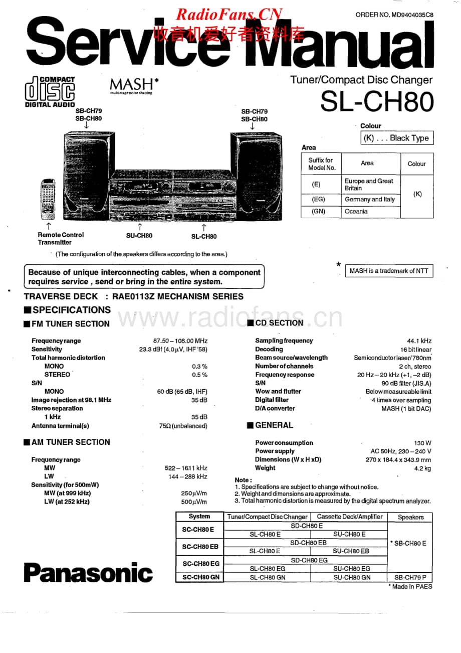 Technics-SLCH-80-Service-Manual电路原理图.pdf_第1页