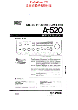 Yamaha-A520-Service-Manual电路原理图.pdf