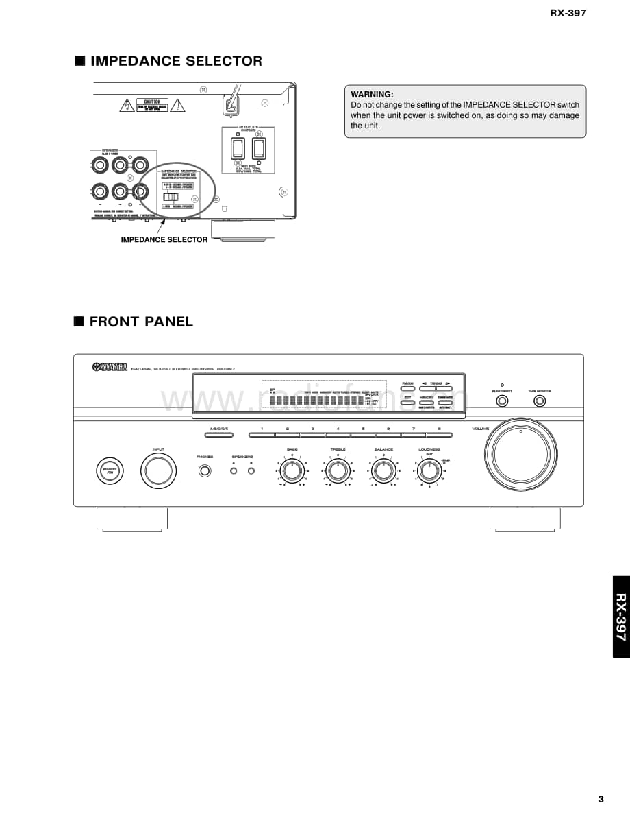 Yamaha-RX-397-Service-Manual电路原理图.pdf_第3页