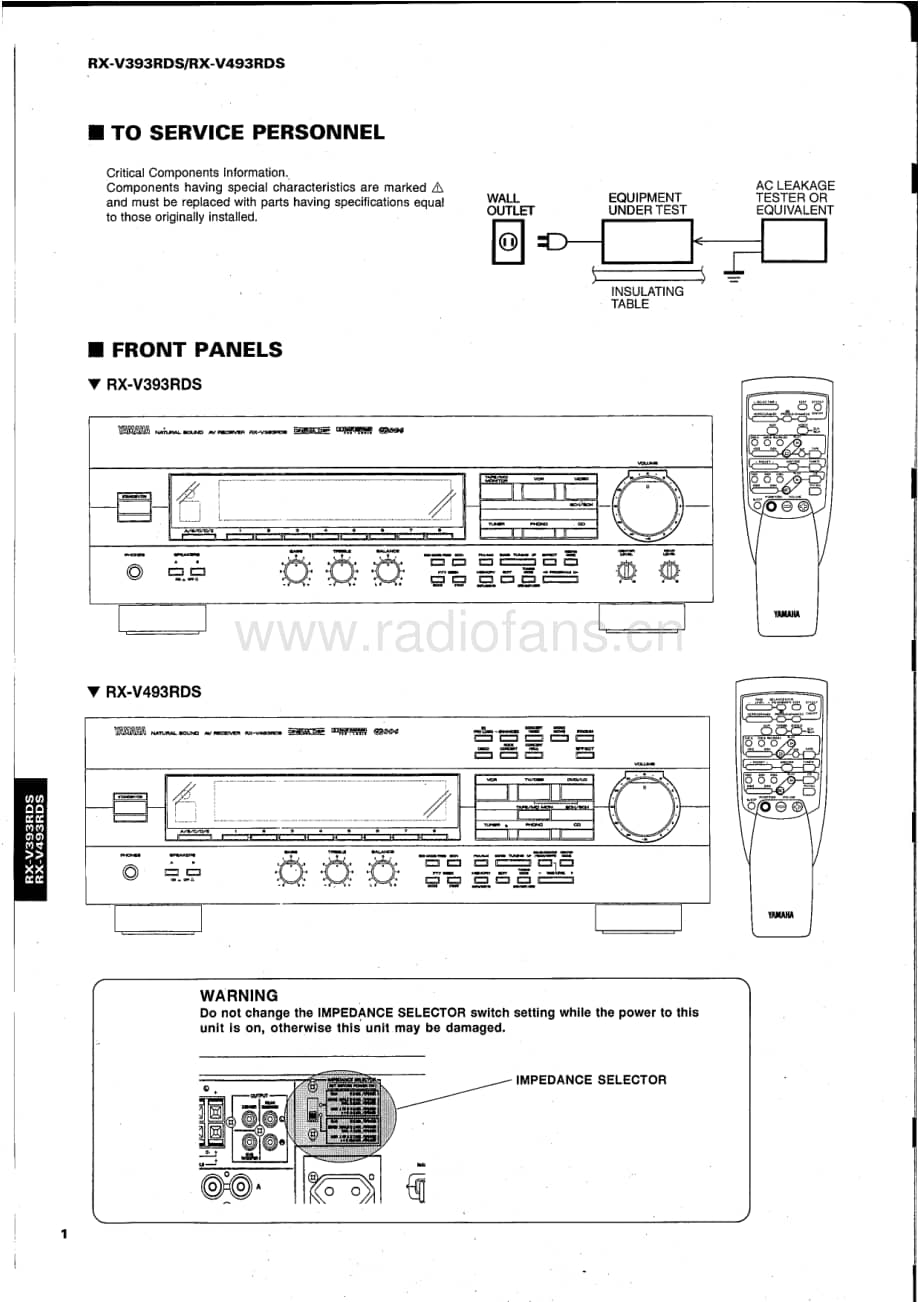 Yamaha-RXV-393-RDS-Service-Manual电路原理图.pdf_第2页