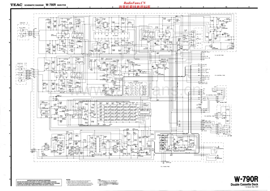 Teac-W-790R-Schematic电路原理图.pdf_第1页