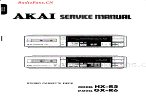 Akai-HXR5-tape-sm维修电路图 手册.pdf