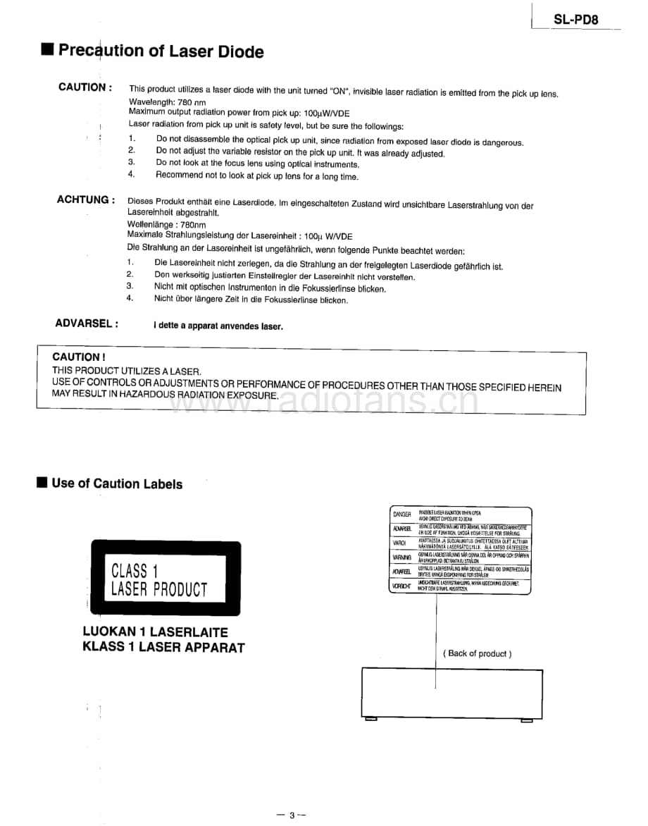 Technics-SLPD-8-Service-Manual电路原理图.pdf_第3页