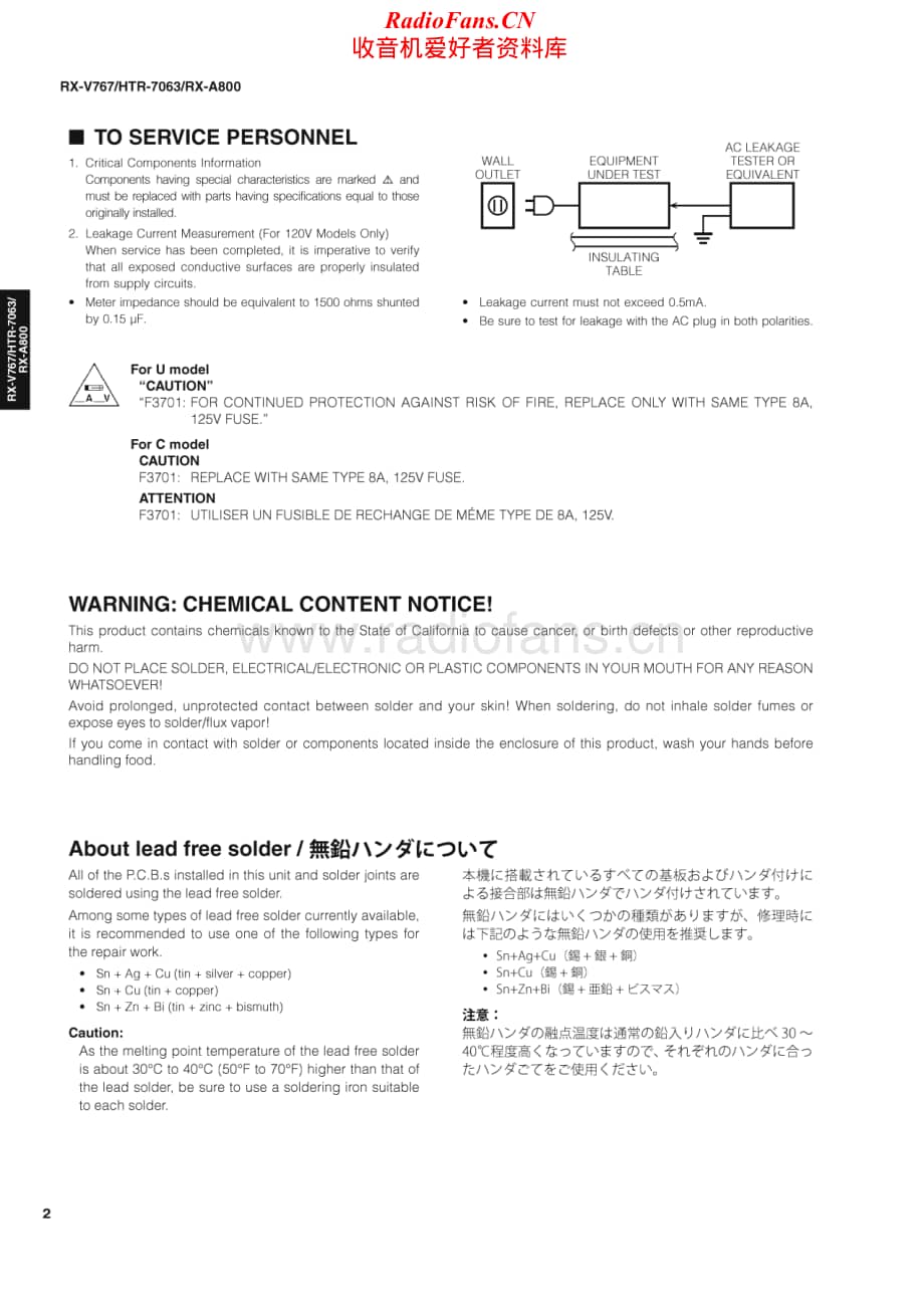 Yamaha-HTR-7063-Service-Manual电路原理图.pdf_第2页