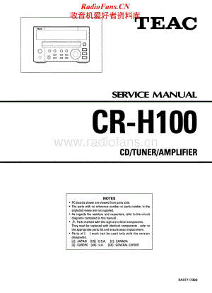 Teac-CR-H100-Service-Manual电路原理图.pdf
