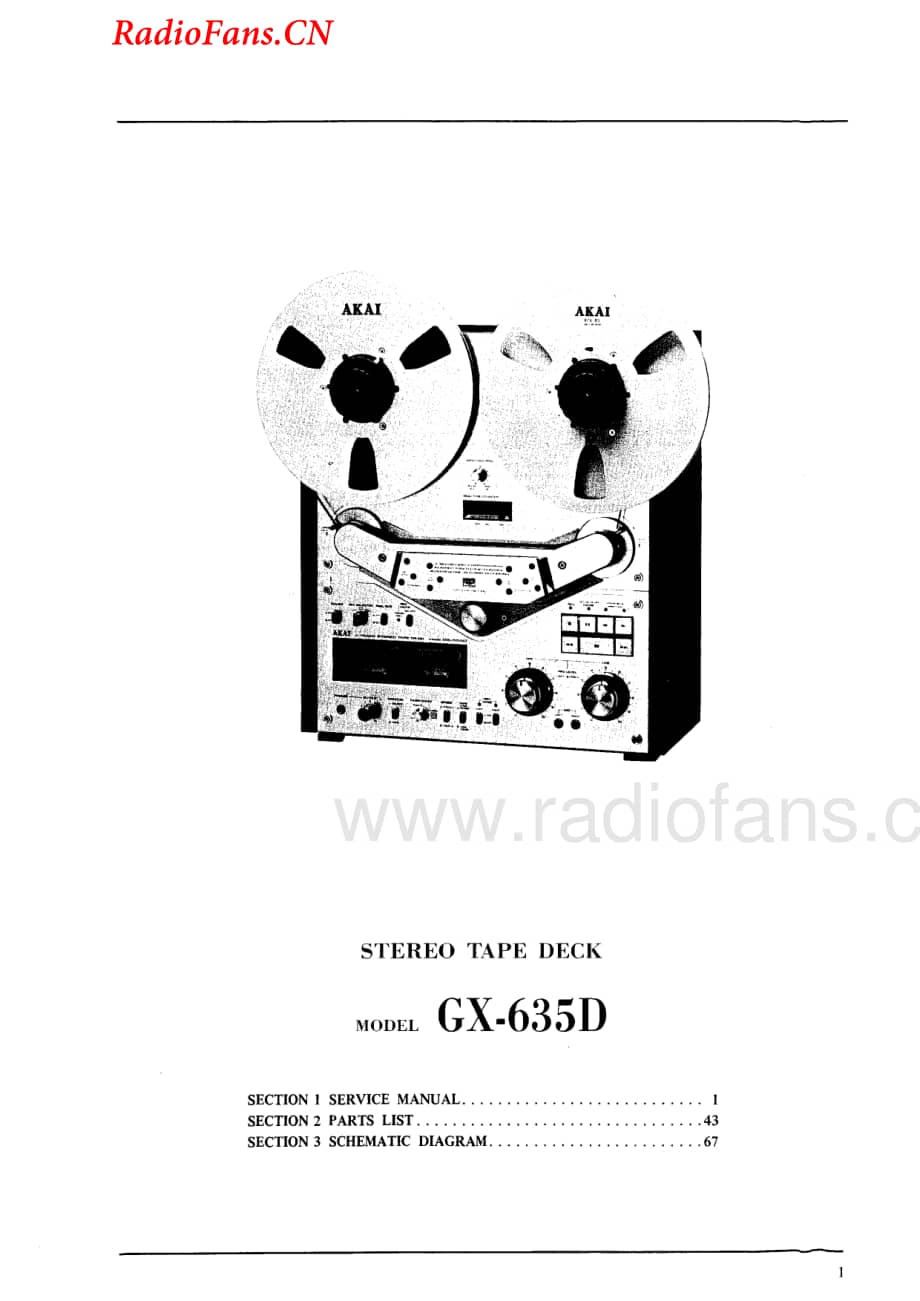 Akai-GX636-tape-sm维修电路图 手册.pdf_第3页