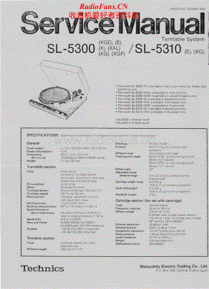 Technics-SL-5300-5310-Service-Manual电路原理图.pdf
