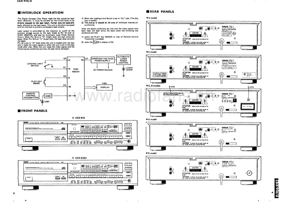 Yamaha-CDX-910-Service-Manual电路原理图.pdf_第3页