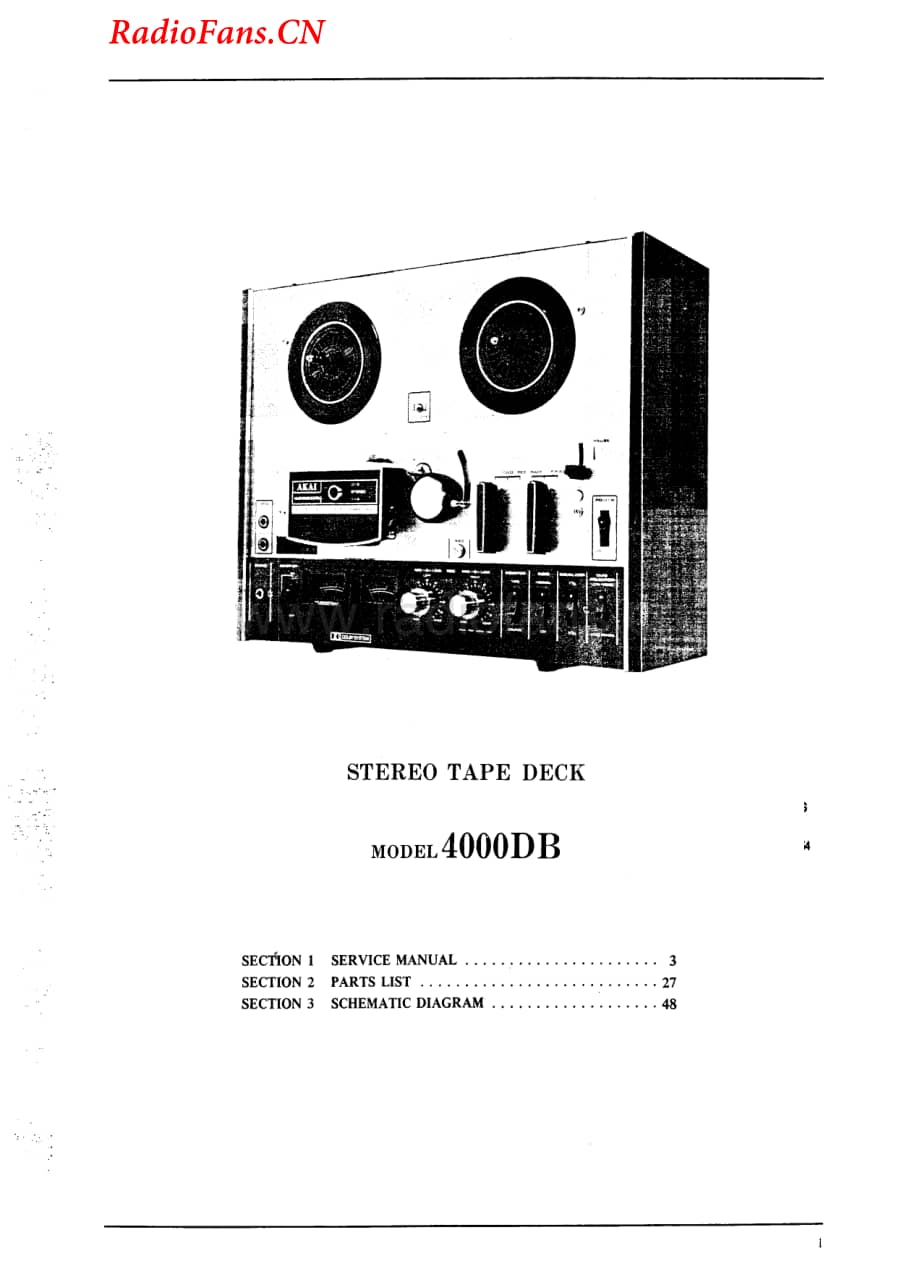 Akai-4000B-tape-sm维修电路图 手册.pdf_第2页