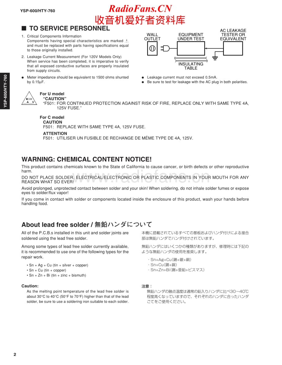 Yamaha-HTY-760-Service-Manual电路原理图.pdf_第2页