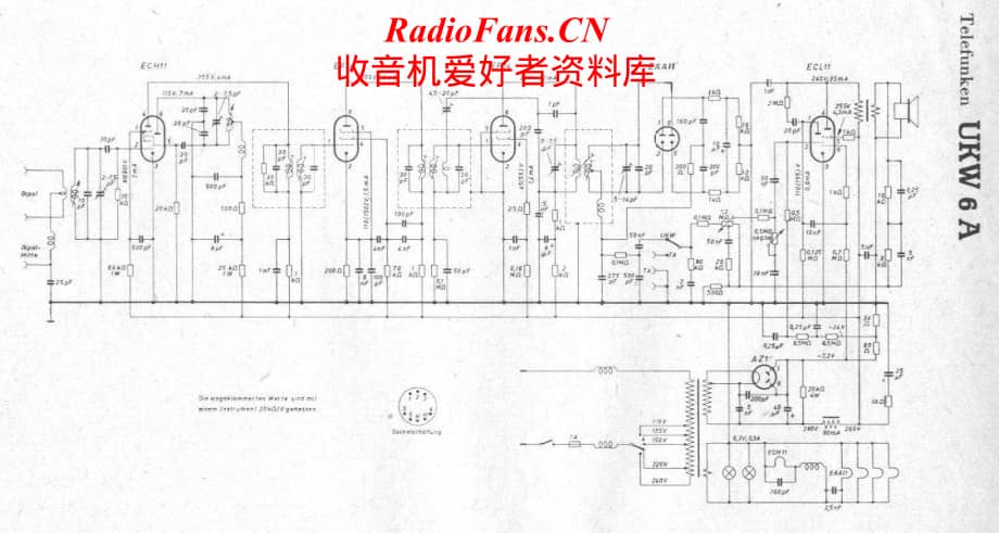 Telefunken-UKW-6A-Schematic电路原理图.pdf_第1页