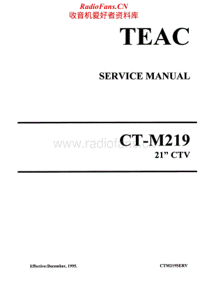 Teac-CT-M219-Service-Manual电路原理图.pdf