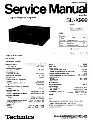 Technics-SUX-999-Service-Manual电路原理图.pdf