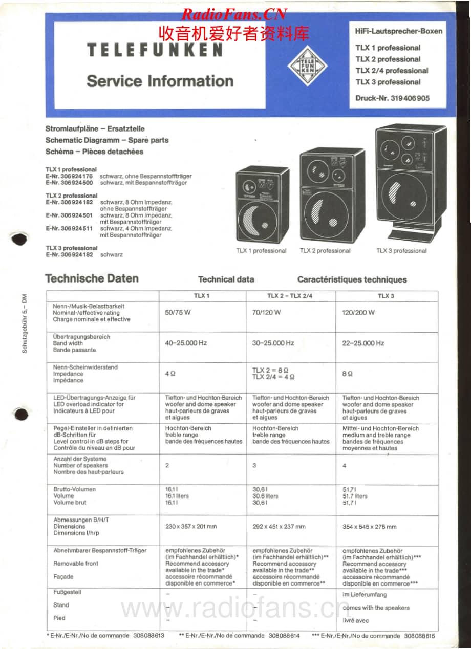 Telefunken-TL-X1-Service-Manual电路原理图.pdf_第1页