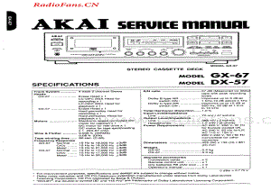 Akai-GX67-tape-sm维修电路图 手册.pdf
