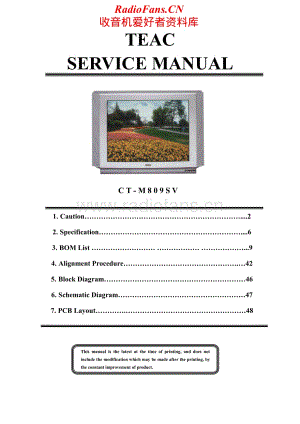 Teac-CT-M809-SV-Service-Manual电路原理图.pdf