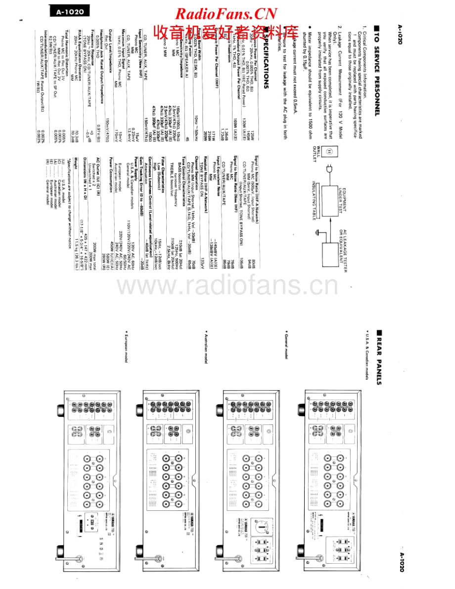 Yamaha-A-1020-Service-Manual电路原理图.pdf_第2页