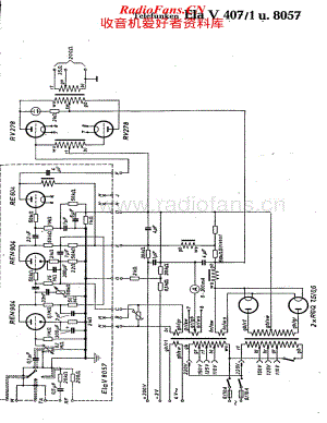 Telefunken-Ela-V407-1U8057-Schematic电路原理图.pdf