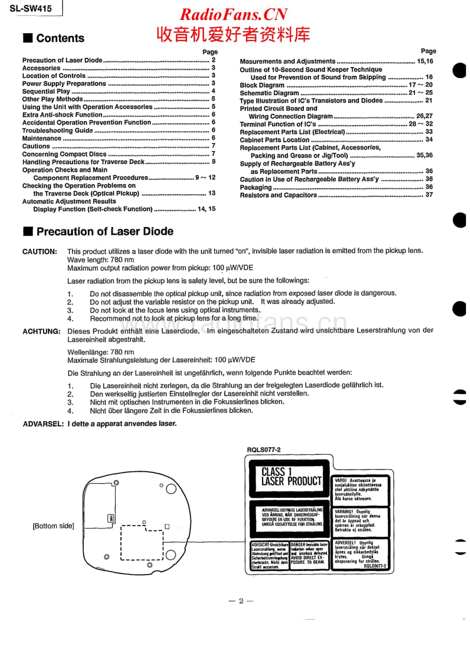 Technics-SLSW-415-Service-Manual电路原理图.pdf_第2页